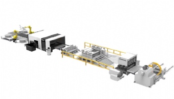 Fiber laser cutting machine automatic production line