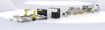Fiber laser cutting machine automatic production line